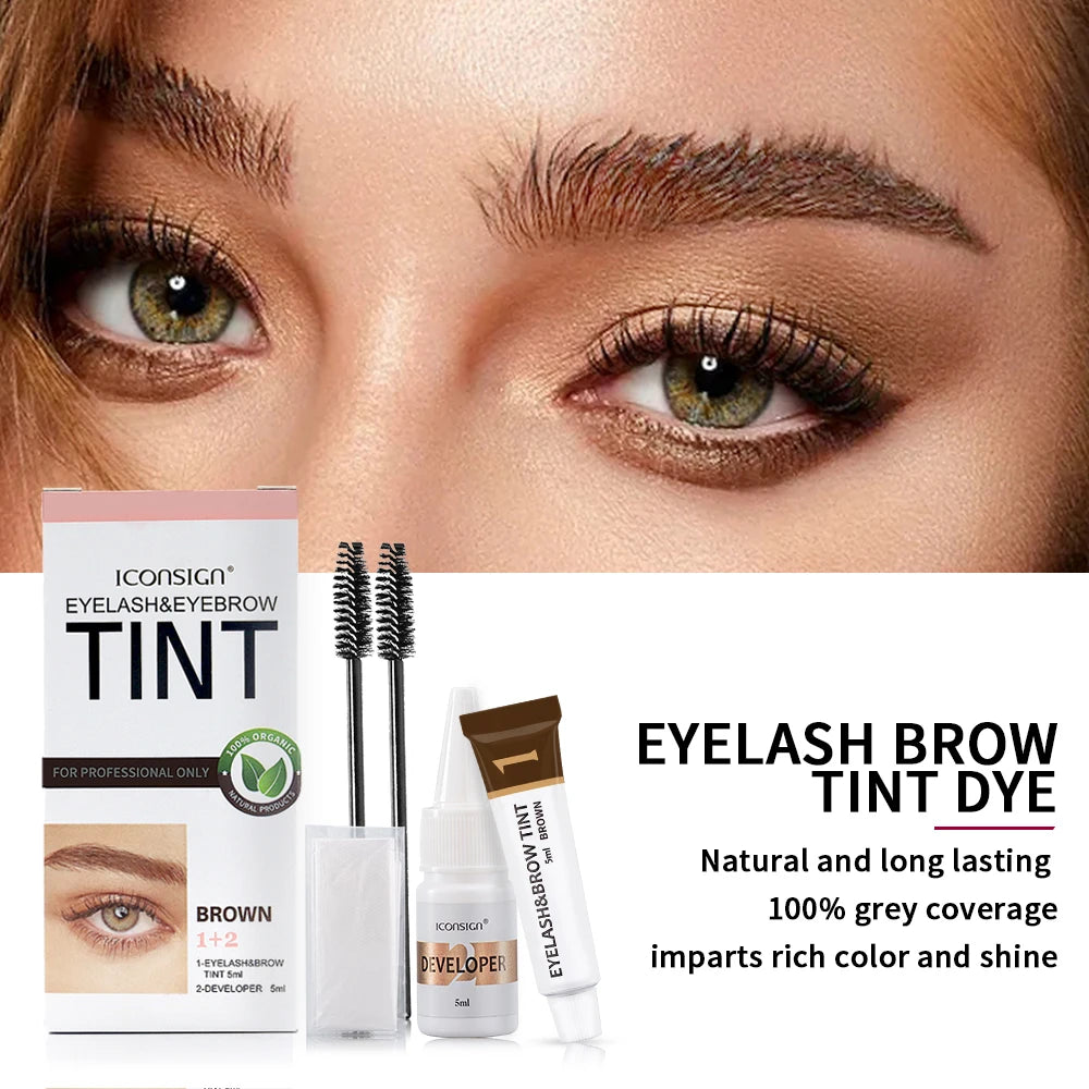 Eyelash Eyebrow Dye Tint Kit for Bold, Defined Brows | Kaima