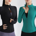 Yoga Top With Thumbholes Quick-Dry Running Jacket | Kaima