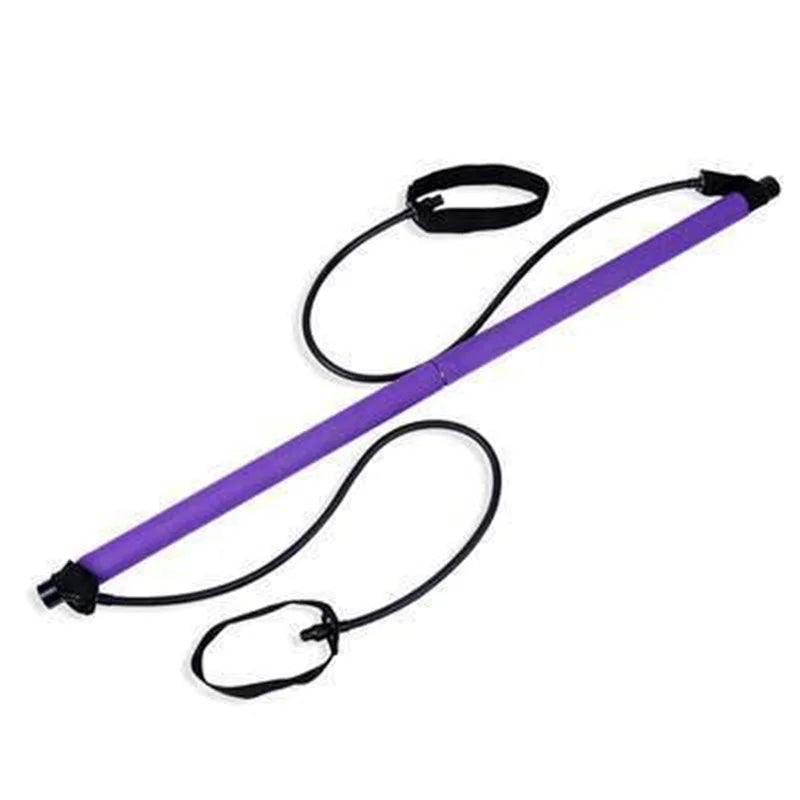 Fitness Yoga Pilates Bar Stick with Resistance Bands | Kaima