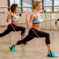 Fitness Yoga Pilates Bar Stick with Resistance Bands | Kaima