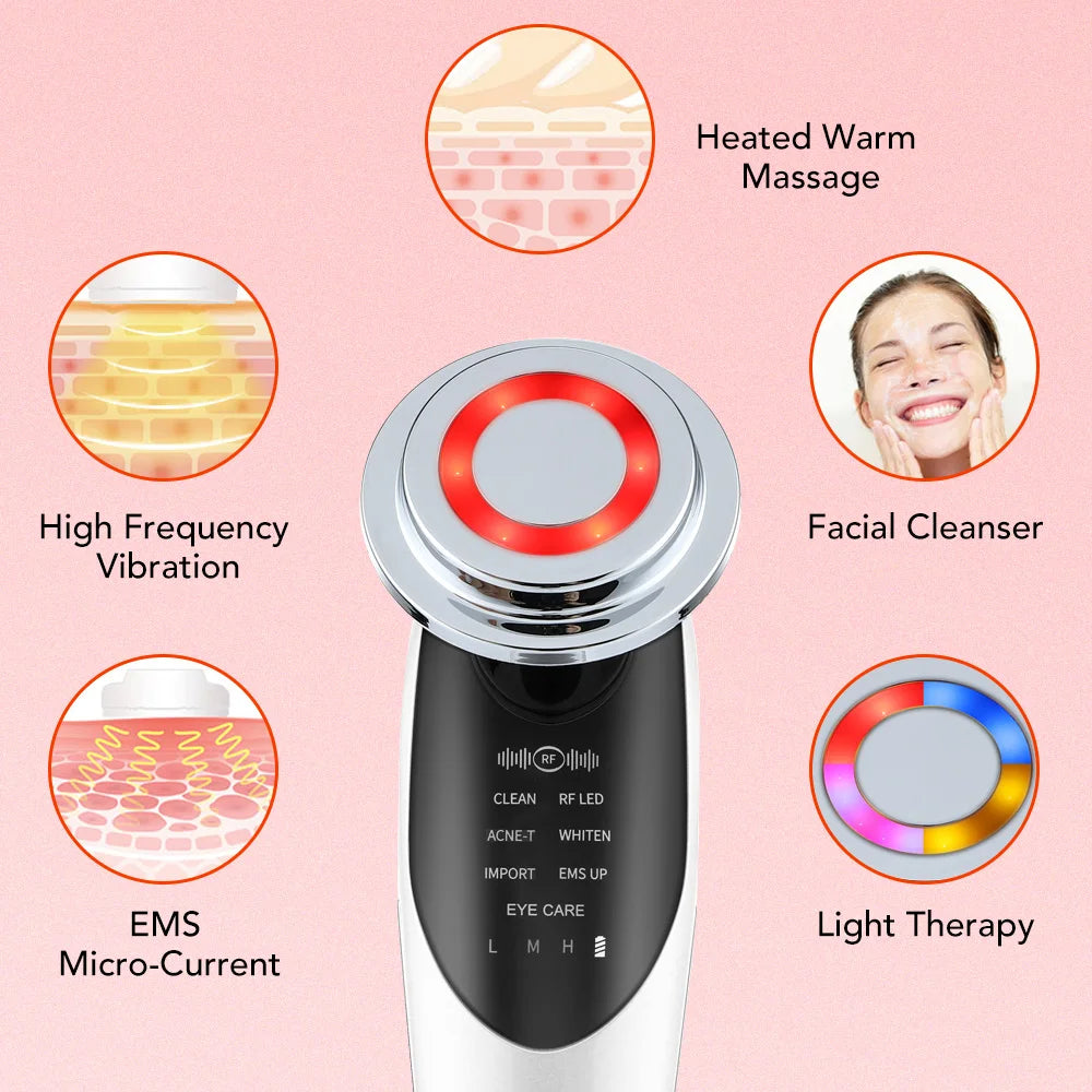 LED Facial Neck Firming Massager Anti-Aging Beauty Device | Kaima