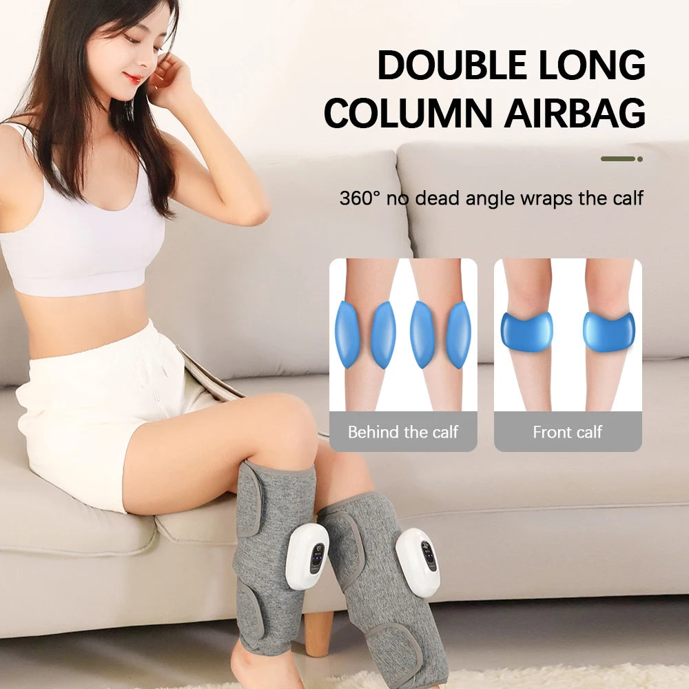  Air Pressure Calf Massager with 3 Modes & Airbag Kneading | Kaima